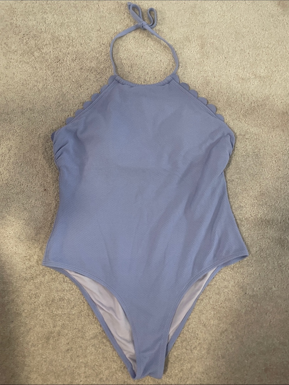 Cupshe Light Lavender Halter One-Piece Swimsuit - Women’s